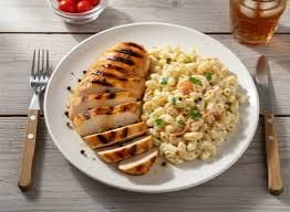 Macaroni Chicken Salad with Grilled Chicken Breast + 1 Hard Boiled Egg