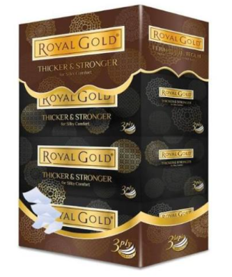 ROYAL GOLD BOX TISSUE 110'SX4/BOX