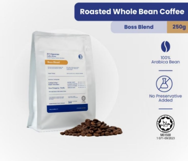 ZUS Signature Roasted Whole Bean Coffee - Boss Blend - 250g