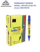 Artline Permanent Marker EK70 Blue