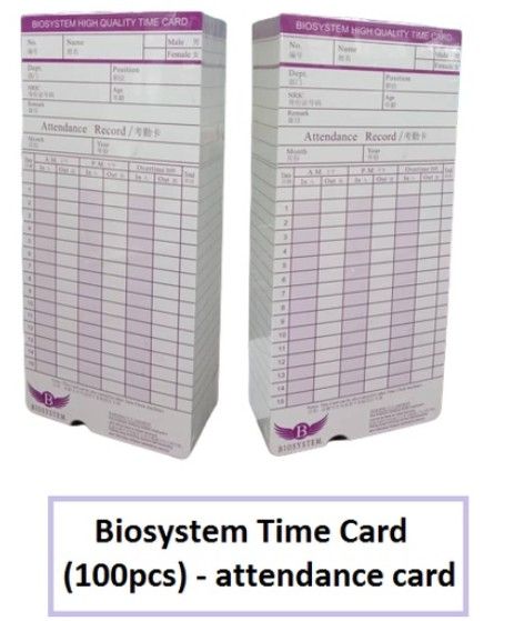 Biosystem Punch Card 100s