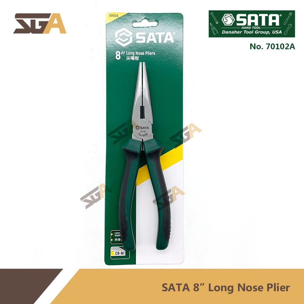 SATA 70102A LONG NOSE PLIERS 8"