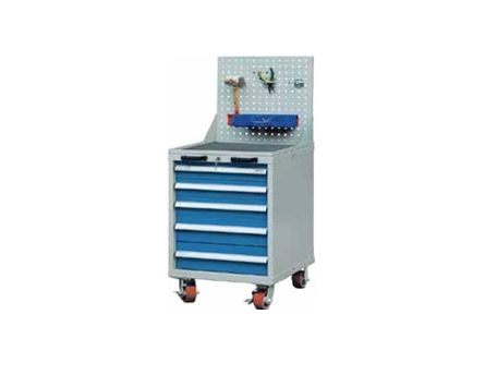 Temo 564*572*870mm Roller Cabinet with Tool Panels - Single Slide