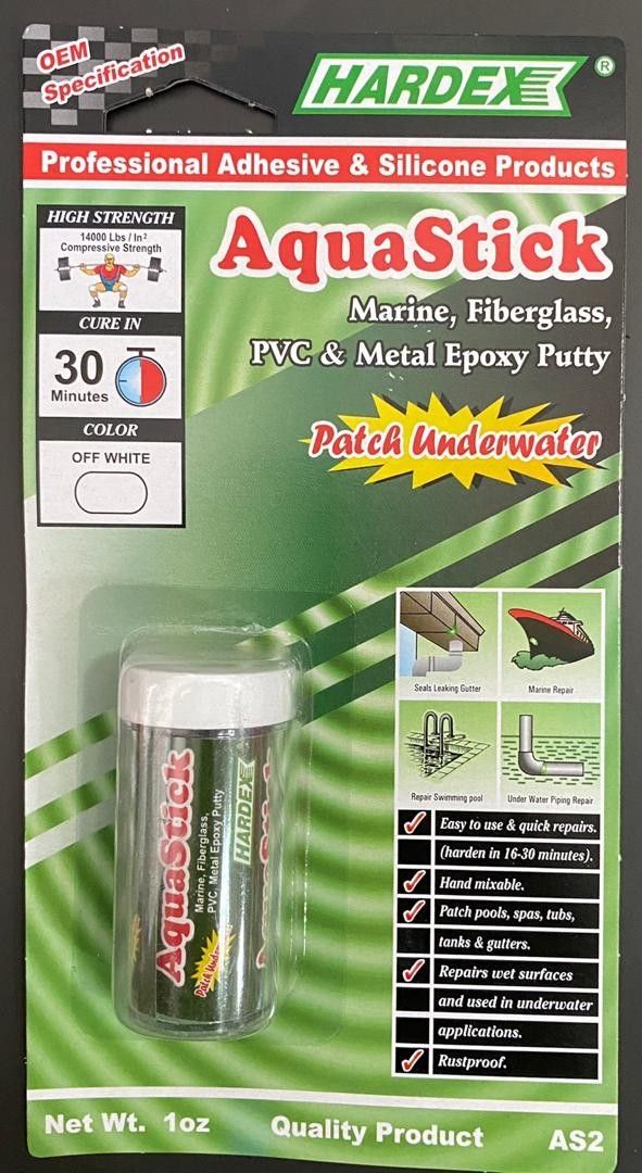HARDEX Aquastick Steel AS-2 Underwater Epoxy Compound (28g)
