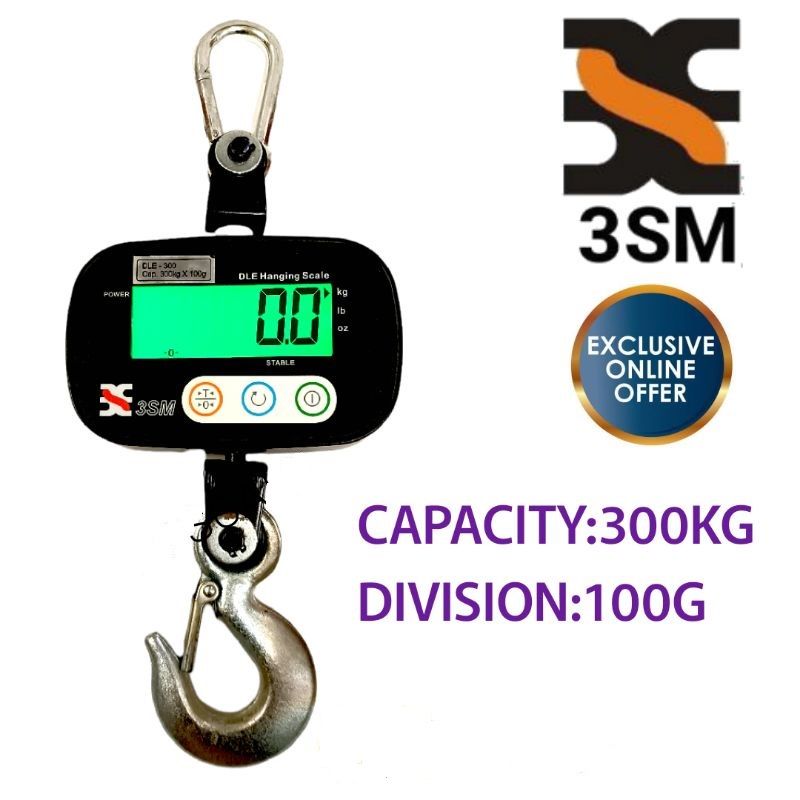 300KG 3SM DIGITAL HANGING SCALE