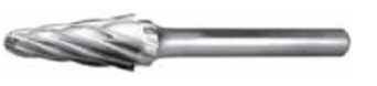 Temo Carbide Burr - L1636 Special Aluma Cut Conical Ball Nose