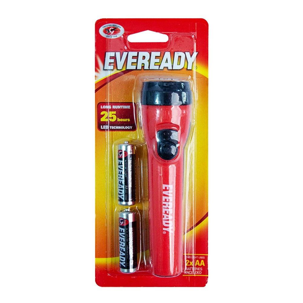 BLACK HARDWARE Eveready Lampu Picit Suluh Bateri AA Led Battery Hiking Torch Flash Working Light Torchlight Terang Jauh