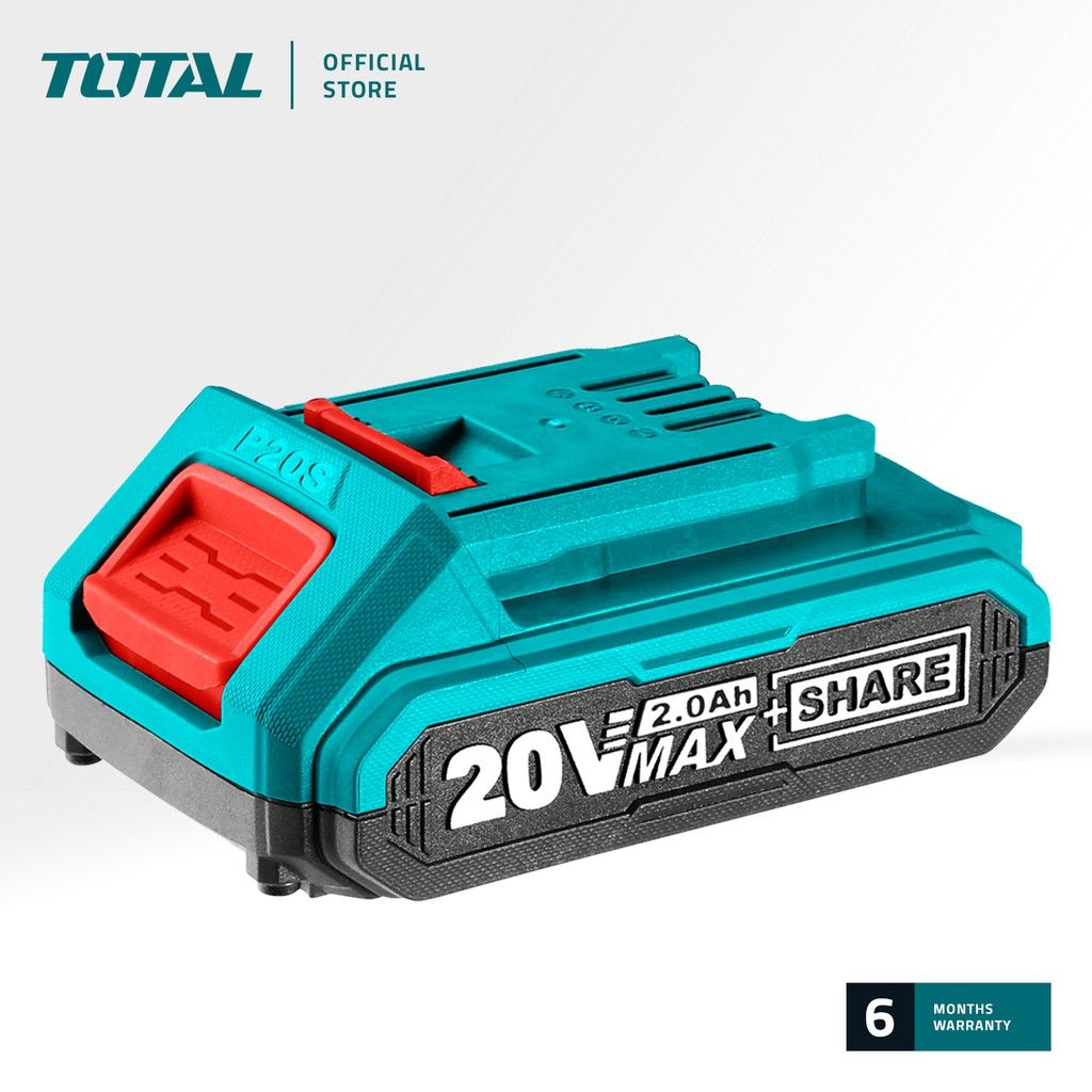 TOTAL TFBLI2001 LI-ION BATTERY PACK (ALSO KNOWN AS TFBLI20011. FITS ALL TOTAL P20S 20V CORDLESS POWER TOOLS.)