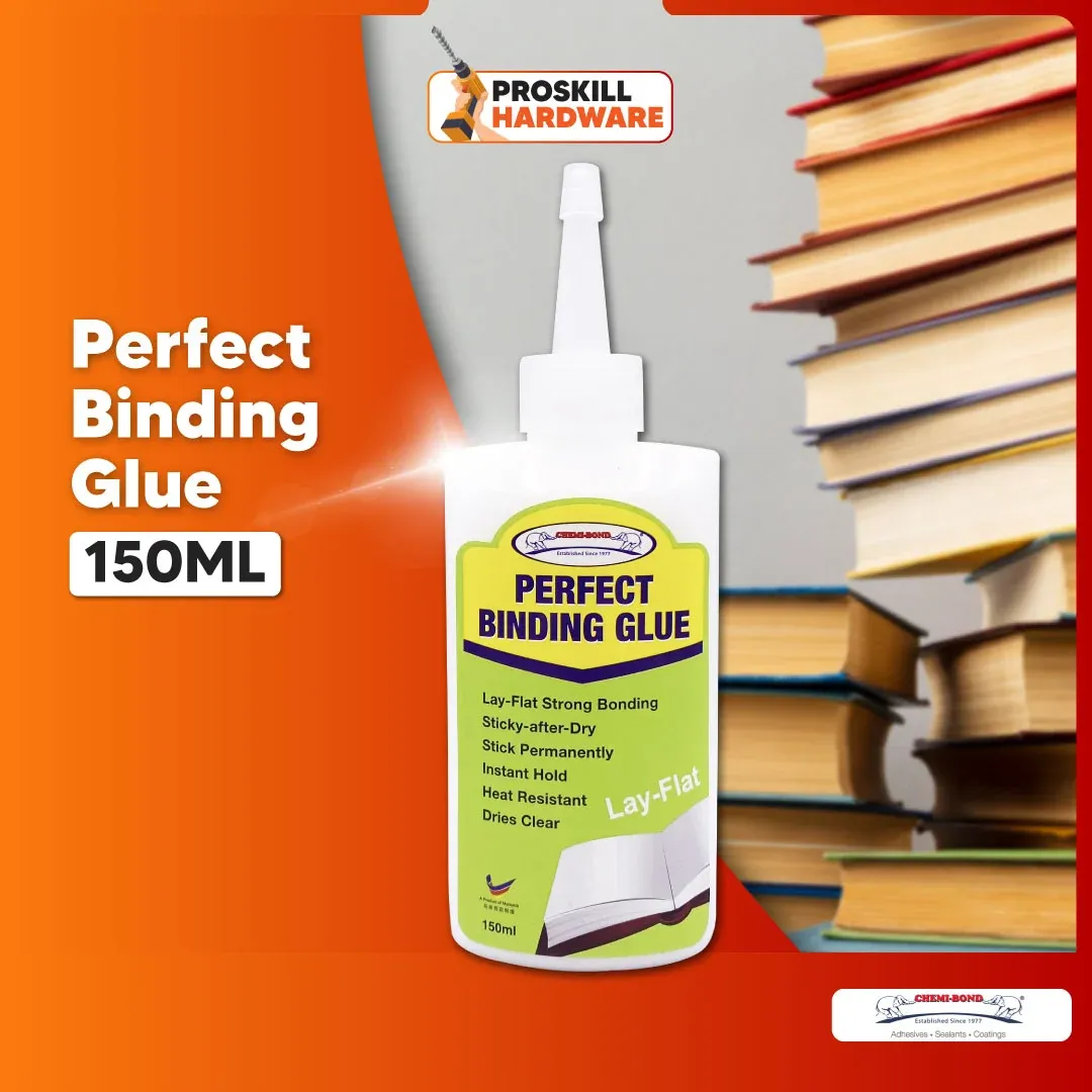 PROSKILL HARDWARE Perfect Binding Glue Chemibond Adhesive Glue Book Repair Glue Book Binding 150G / Gam Buku / 鍗崇矘绯ㄧ硦 閫忔槑娴嗙硦