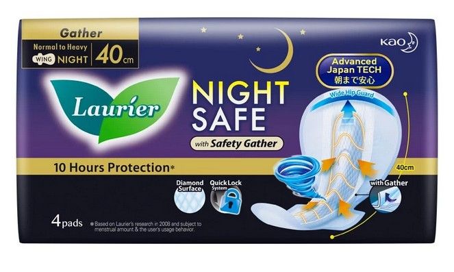 Loose 1 Pack x 4pcs Laurier Night Safe Guard Wing 40cm