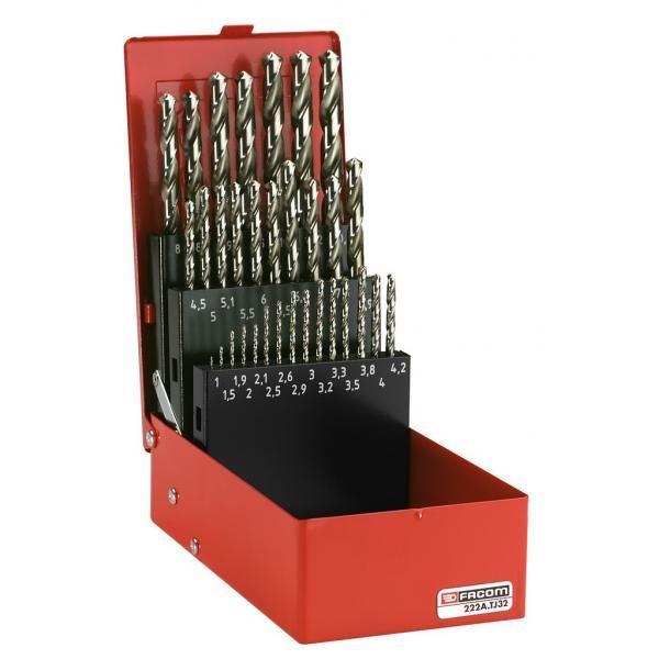 FACOM *FACOM 222A.TJ32 Super HSS drill bit kit