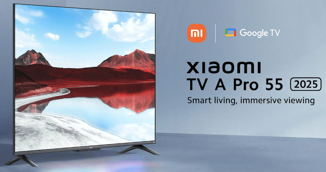 Xiaomi TV A PRO 55" 2025 Series 4K Ultra HD Google Tv Netflix Youtube QLED
