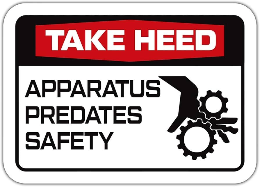 Sticker CAUTION APPARATUS UNDER