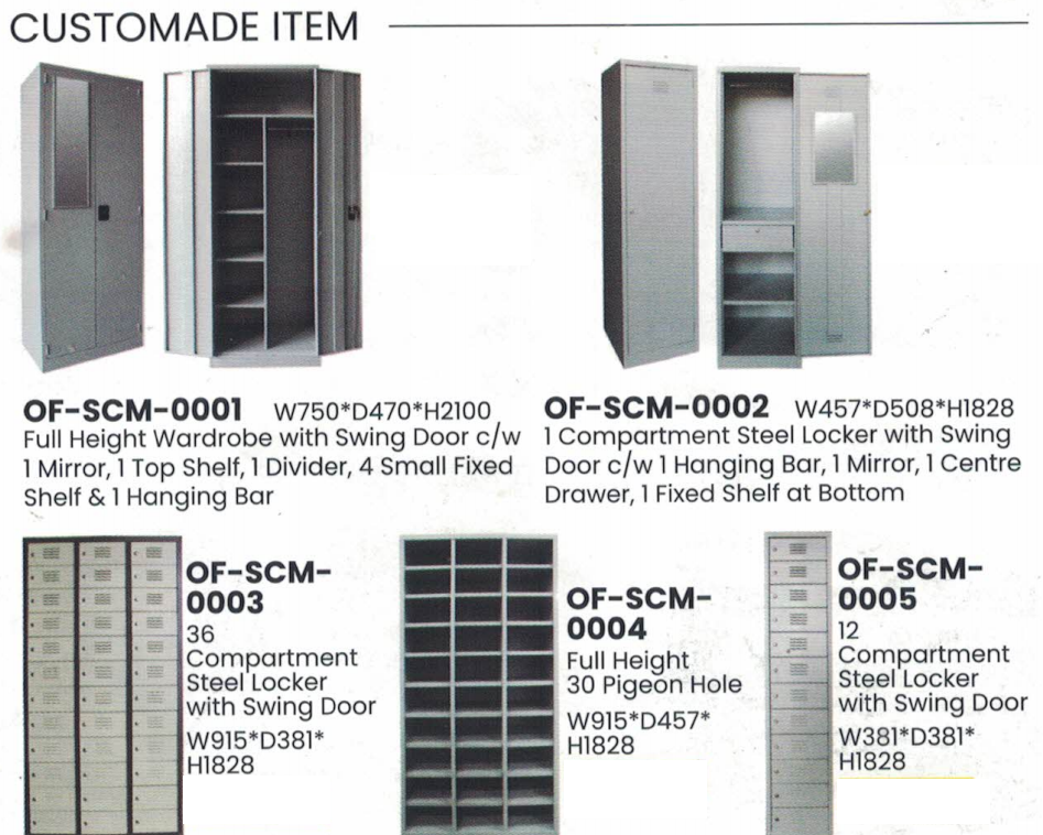 OFIS SERIES CUSTOMADE ITEM STEEL LOCKER