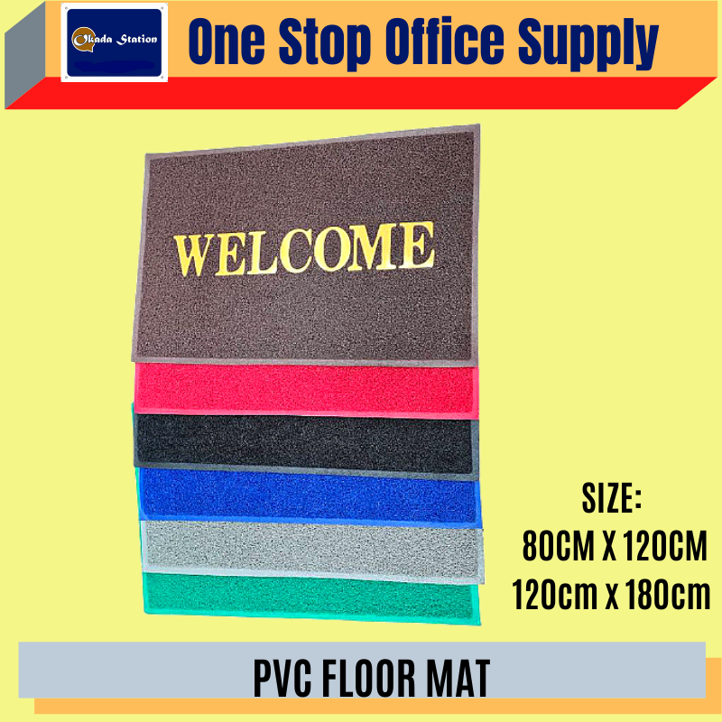 PVC FLOOR MAT / FLOOR CARPET / 80CM X 120CM / 120CM X 180CM