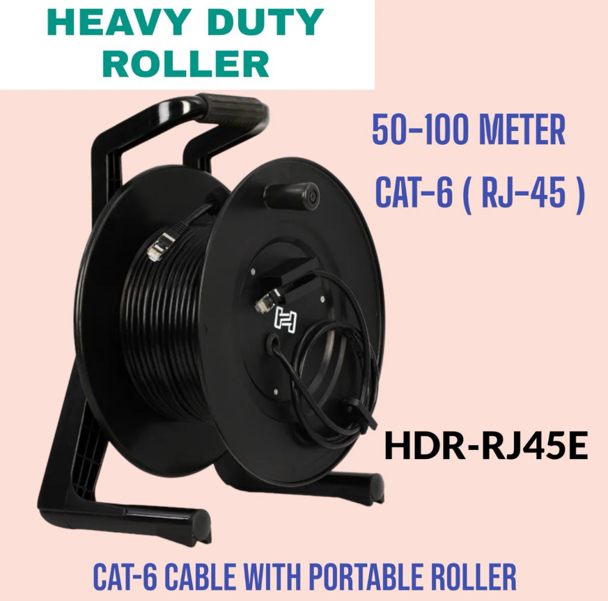 100 METER CAT-6 CABLE come with ROLLER