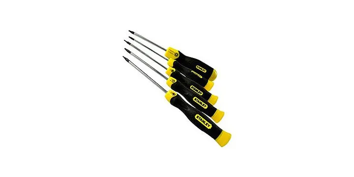 Stanley TORX SET 5PCS T5,T6,T8,T10,T15