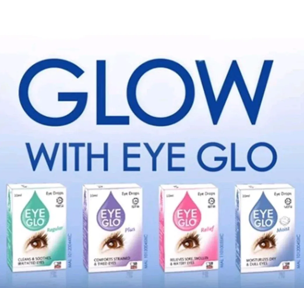 Ubat mata, eye glow (regular, plus, moist, relief)