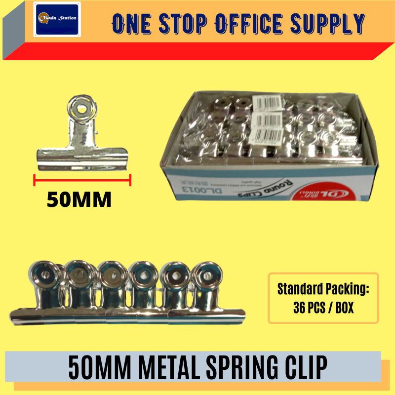 50MM METAL SPRING CLIP /Spring Clip /Metal Spring Clip /Metal Clip /Metal Bulldog Clip /50mm Metal Spring Clip /