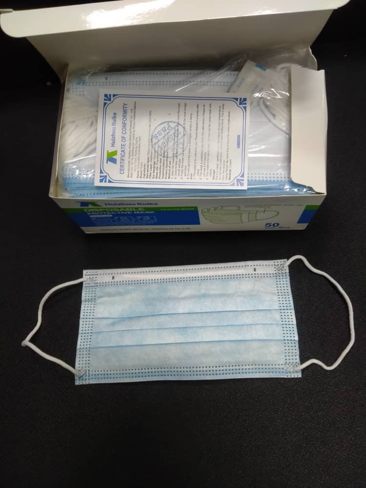 3 PLY DISPOSABLE FACE MASK