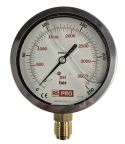 BSP 1/4 Analogue Pressure Gauge 160psi