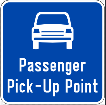 PICKUP PASSENGER SIGNAGE