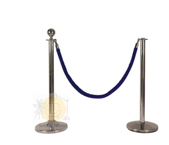 CLASSIC Q-UP STAND ROUND HEAD / FLAT HEAD VELVET ROPE