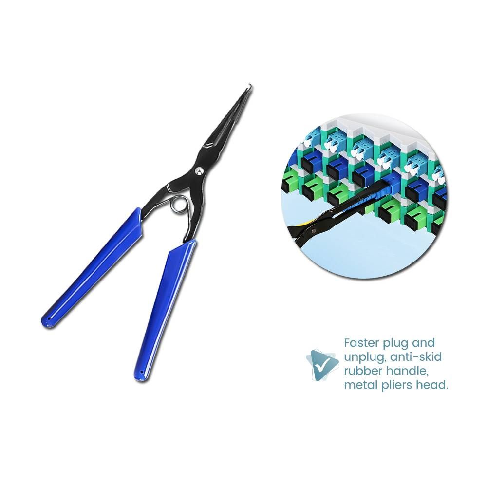 OPTICAL FIBER FLANGE CLIP LINE PLIERS SC/LC CONNECTOR PLUG CLAMP PULL TOOL
