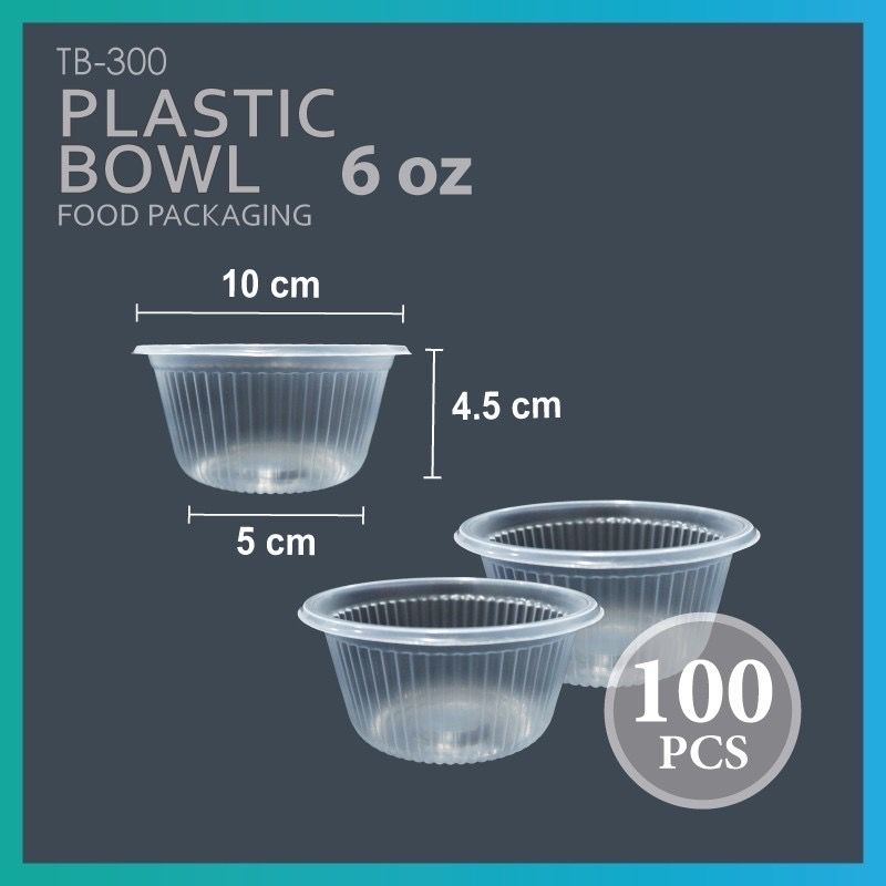 PLASTIC BOWL 6" (100'S/PKT)