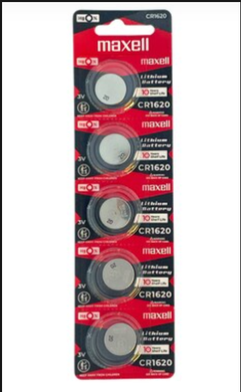 Maxell Micro-Lithium CR1620 Battery Pack (5pcs stripe) CR1620 5B
