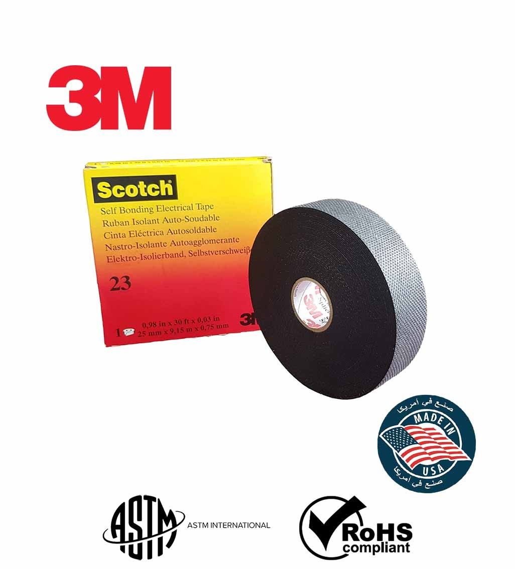 3M Scotch 23 Black Rubber Splicing Tape