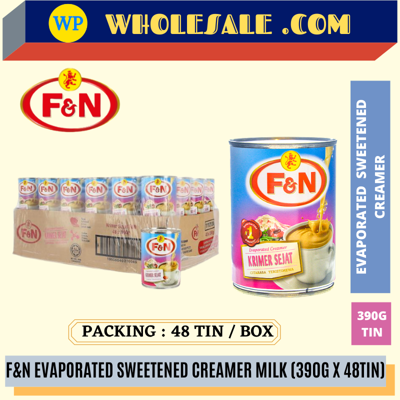 F&N Evaporated Creamer 390g carton 48 x 390g /F&N /Creamer /Evaporated Creamer /390g /F&N Evaporated Creamer