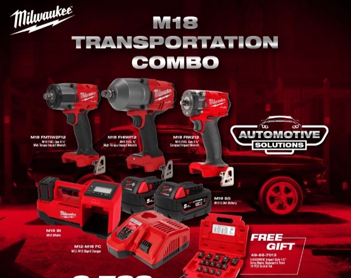 MILWAUKE M18 Transportation Combo Kit- Free Delivery