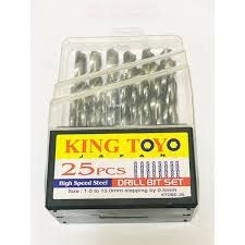 King Toyo High Speed Steel Drill Bit Set (25pcs (1.0-13.0mm)