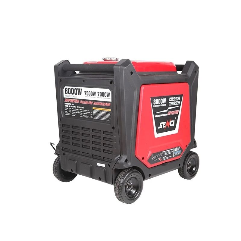 Senci SC8000i 459cc 8.0 Kva Petrol Recoil & Key Start Silent Inverter Generator