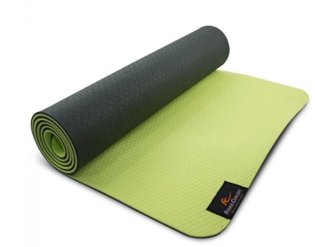FITNESS CONCEPT *FITNESS CONCEPT 8mm TPE YOGA MAT WITH MESH BAG (GREEN)