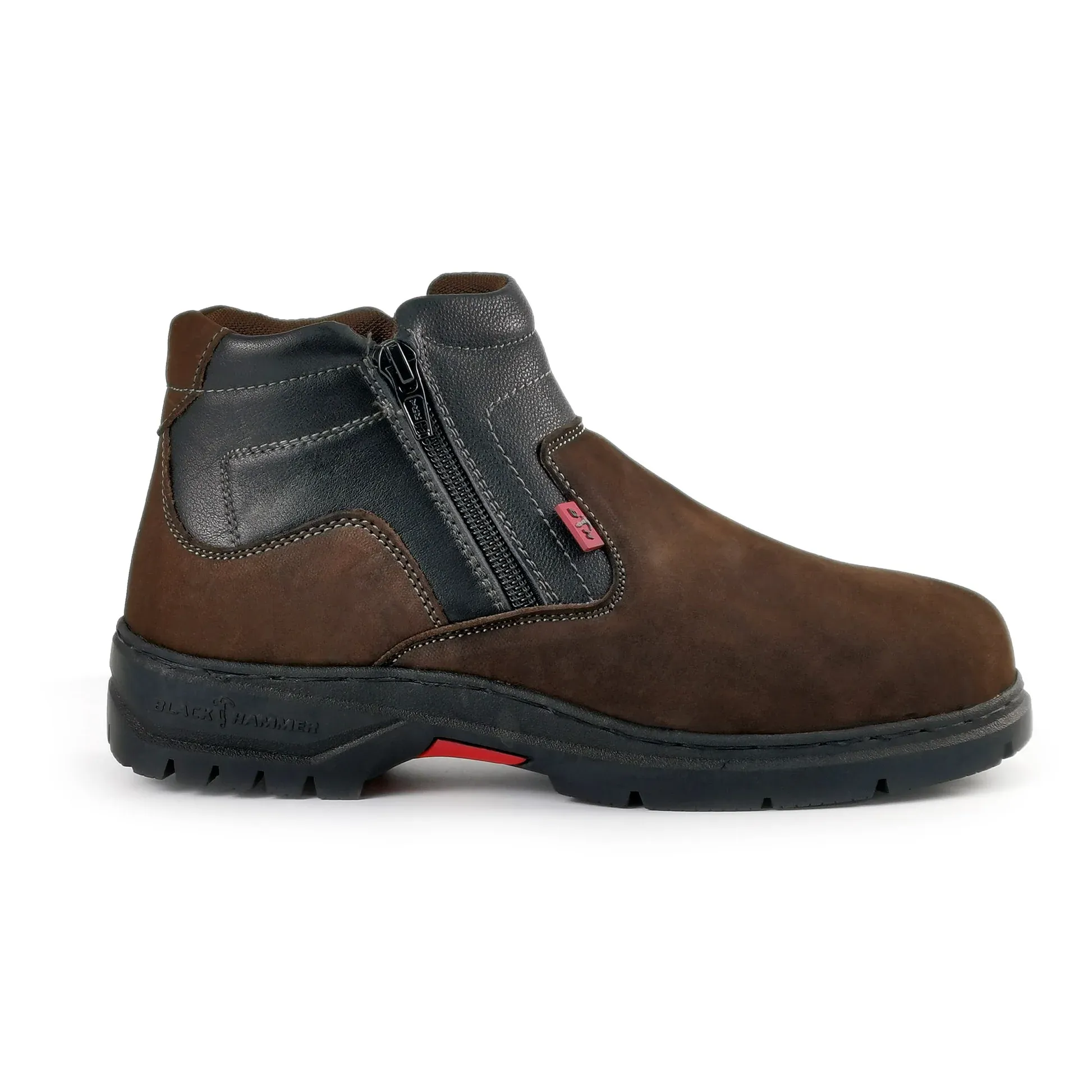 Black Hammer Mid-cut Double Zip - Brown