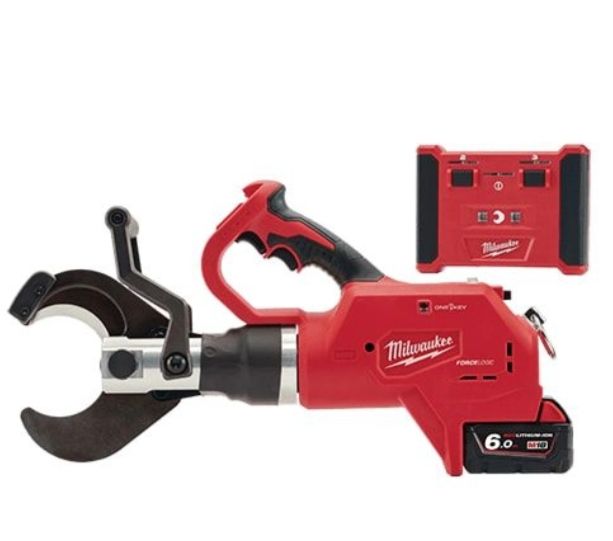 M18™ FORCE LOGIC™ Underground Cable Cutter w/ Wireless Remote MILWAUKEE™ POWERSTATE™ Brushless Motor provides more power, more run-time, and longer life. Ocha M18™ FORCE LOGIC™ Underground Cable Cutter 700mm2 w/ Wireless Remote MILWAUKEE™ POWERSTATE™ Brushless Motor provides more power, more run-time, and longer life.
