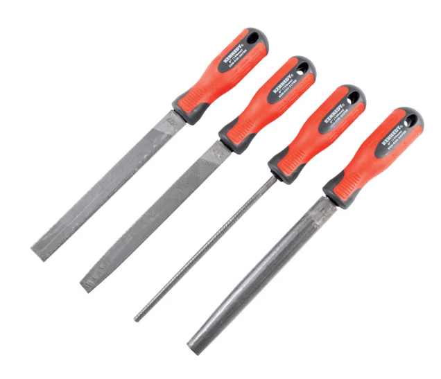 6'' ENGINEER'S FILE SET WITHFITTED HANDLES-4PCE