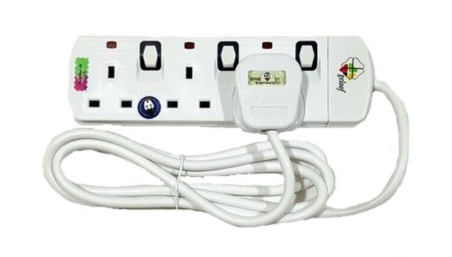 SE SETIA ELECTRIC 9593N 2M GELOOF 3 GANG TRAILING SOCKET NEON