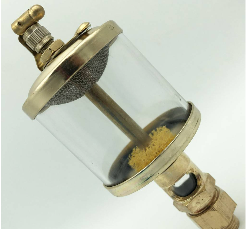 GLASS OILER AUTOMATIC GREASE LUBRICATOR 50MM / 75MM X 1/4" MALE