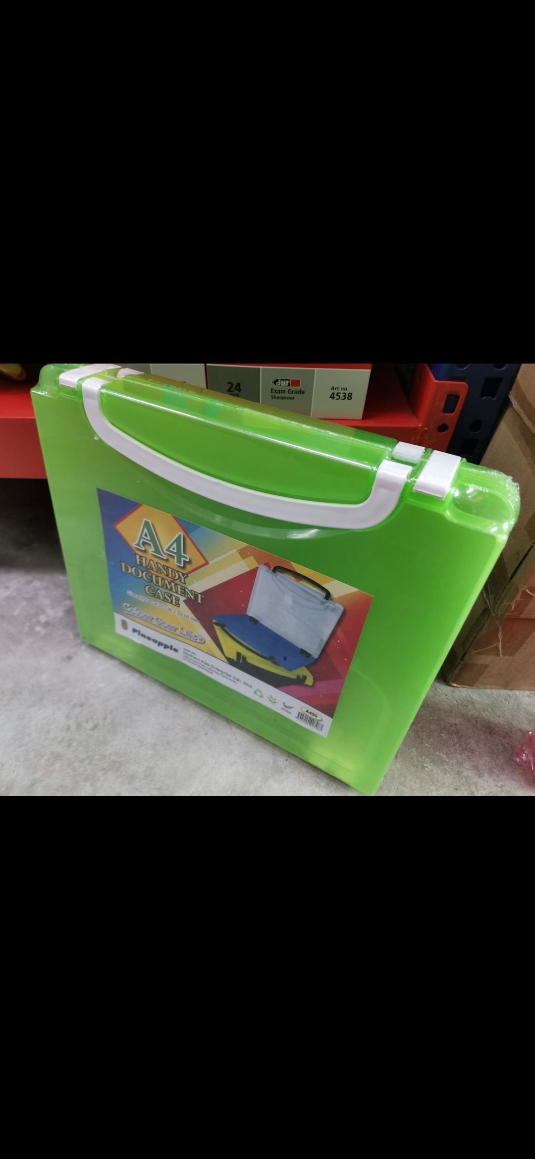 File Box Plastic Document Case A4