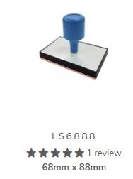 Normal Rubber Stamp / Rubber stamp getah / rubber stamp biasa RTSB 68 X 88mm