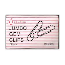 PENGUIN JUMBO PAPER CLIP (50MM/78MM)