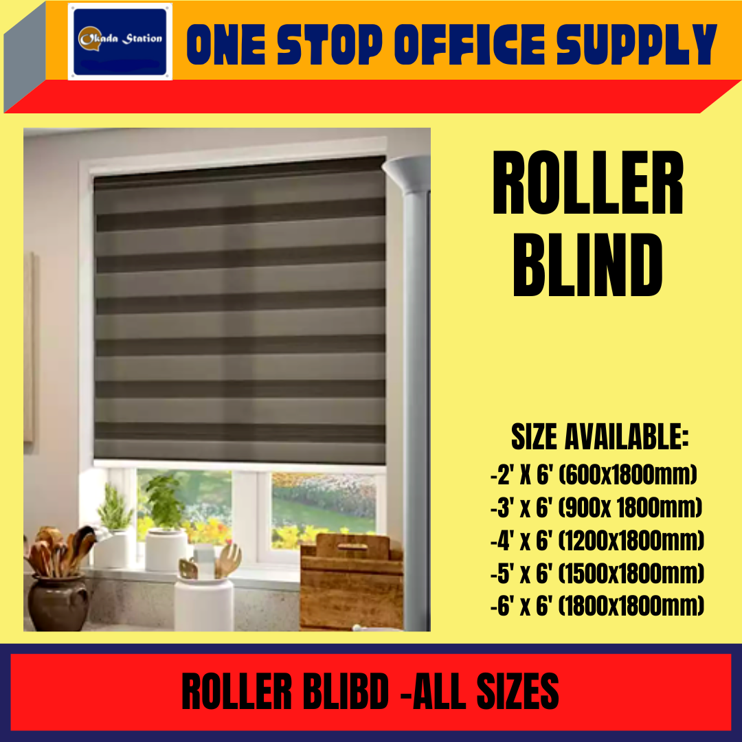 ROLLER BLIND-ALL SIZES / BLIND / ROLLER / BIDAI / DIY ROLLER BLIND