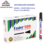 Faster Whiteboard Marker 500 Black