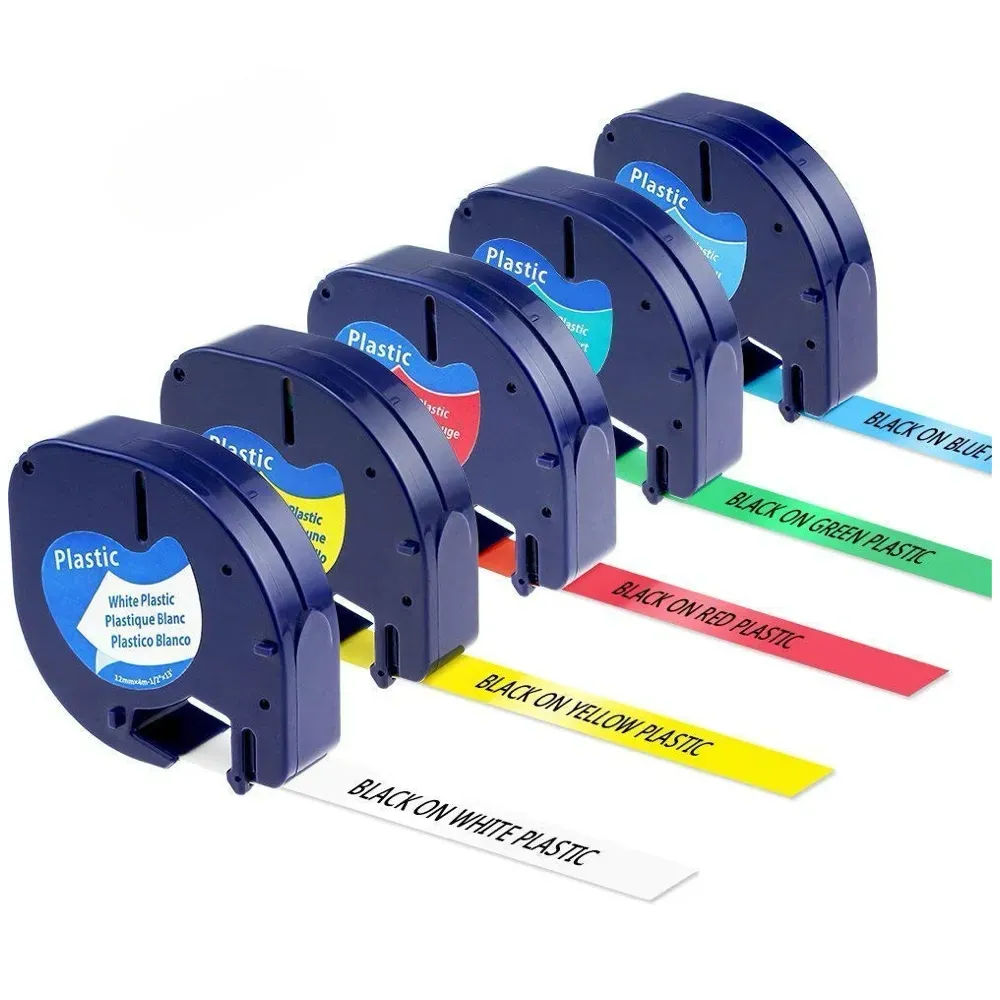 DYMO LETRA TAPE PLASTIC  12MM X 4M