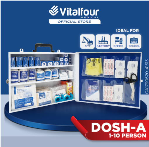 VITALFOUR DOSH WORKPLACE FIRST AID KIT BY DOSH (BOX A B C)