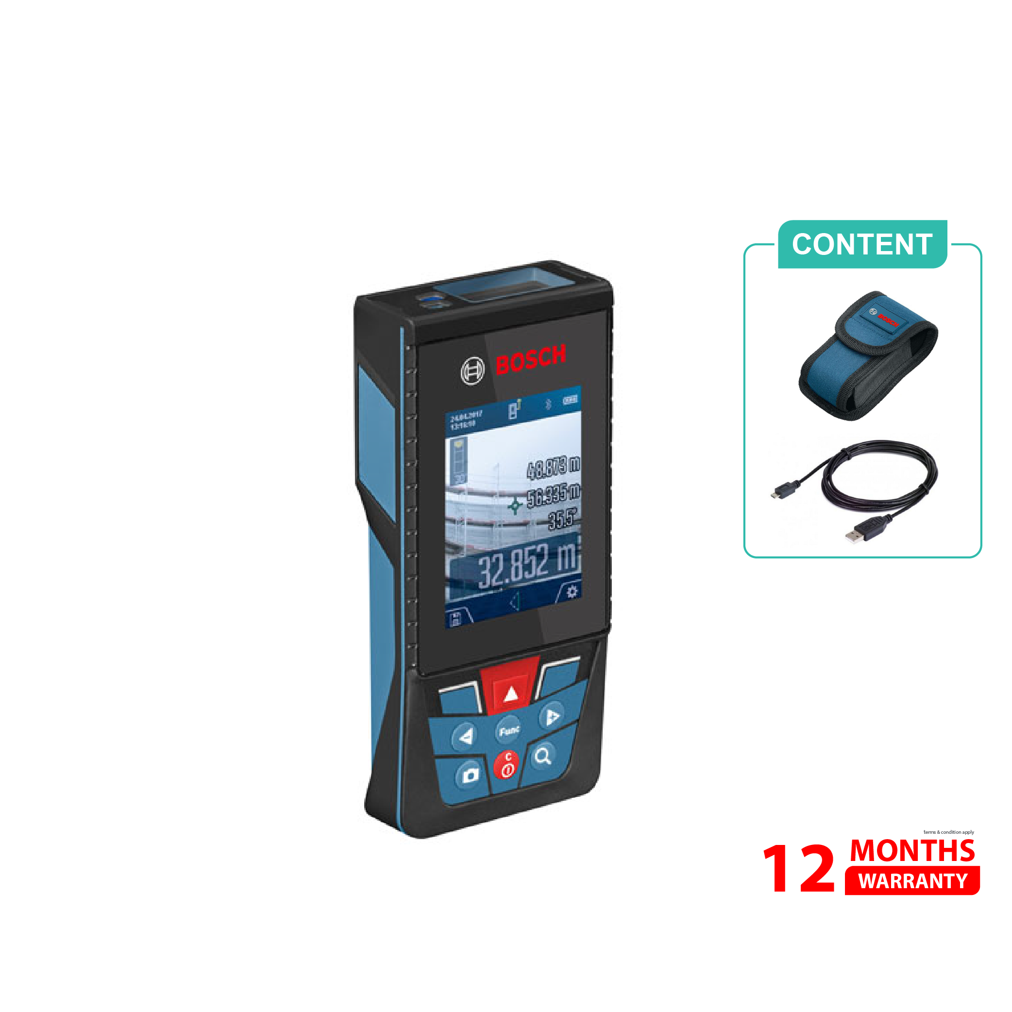BOSCH GLM 150 C Laser Measure - 0601072FK0
