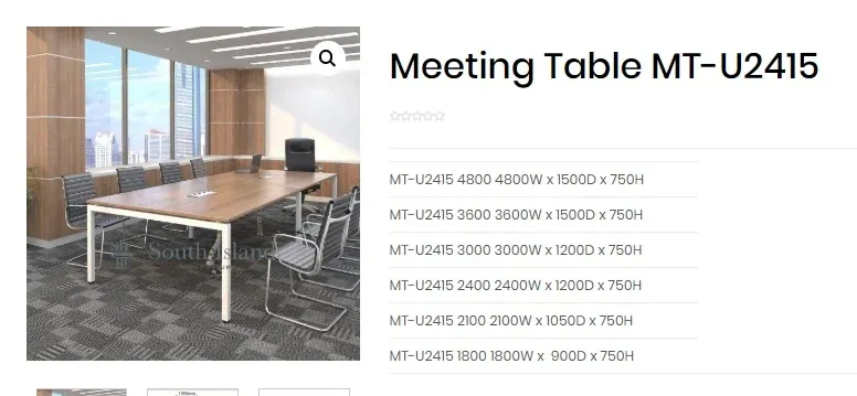 URC 2100- RECTANGULAR TABLE U LEG